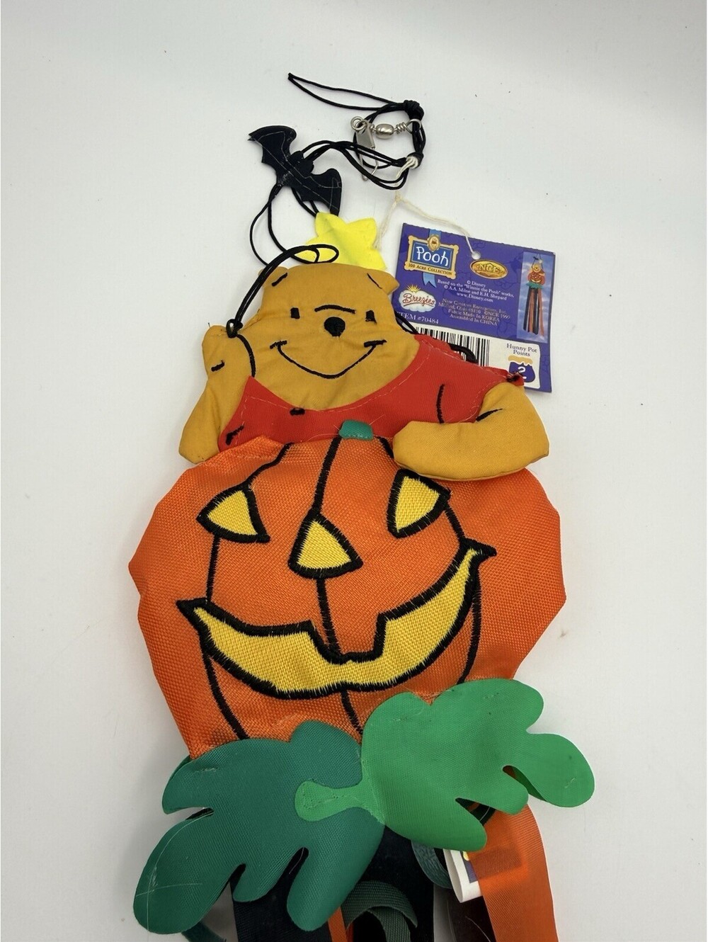 VTG Winnie The Pooh 100 Acre Wood Collection Jack O’ Lantern Ribbon Hanging Deco